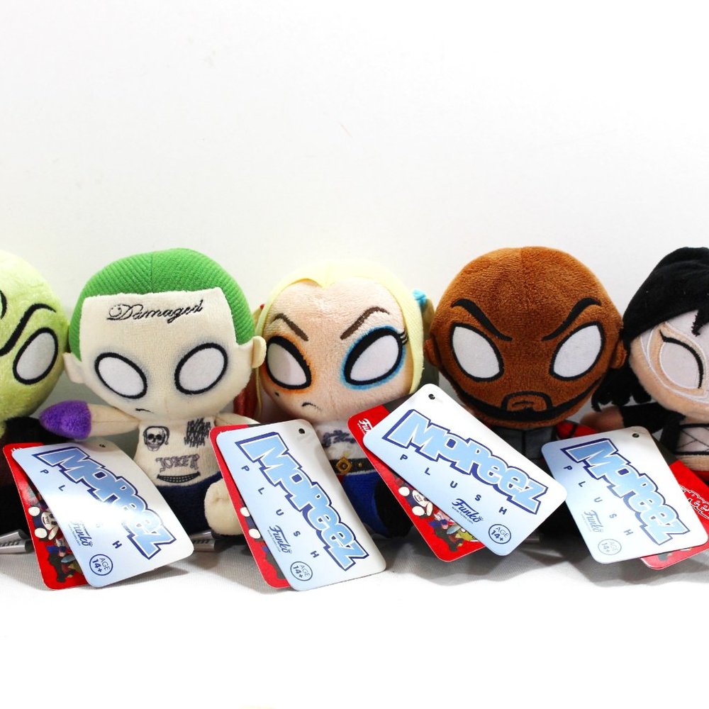 SUICIDE SQUAD DC Comics MOPEEZ FUNKO LOT of 5 Joker, Harley Quinn, Etc. Plush